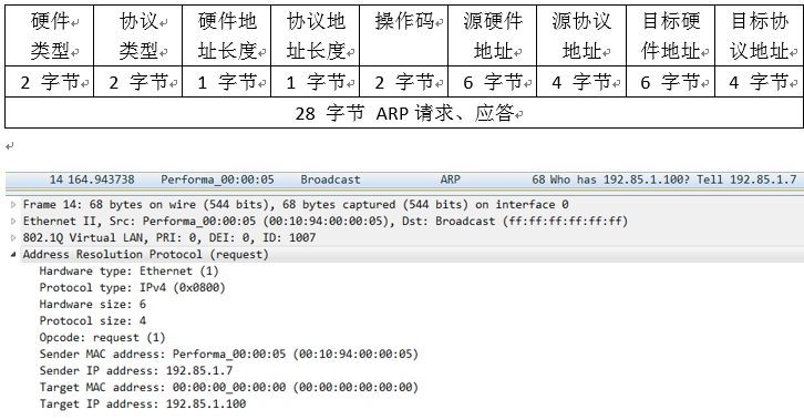 ARP帧结构